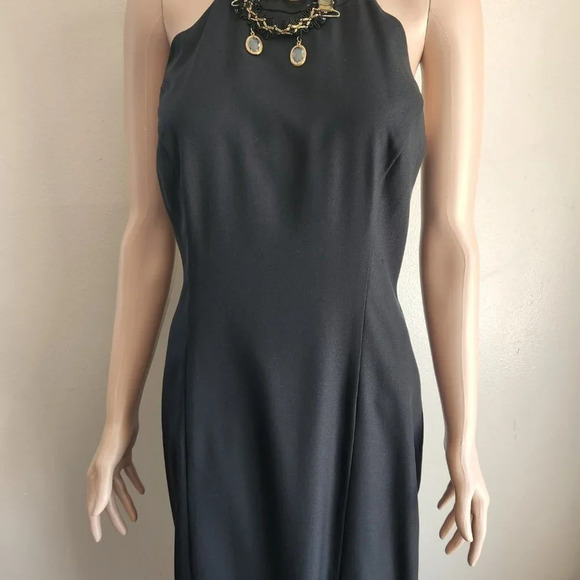 Black Maxi Halter Dress - Picture 9 of 15